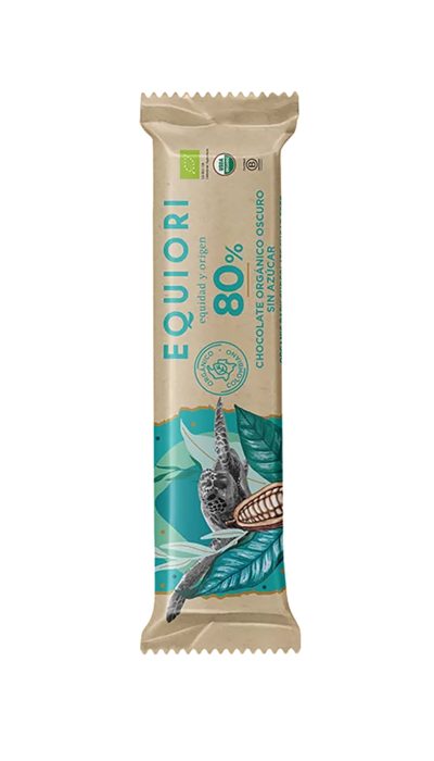 Chocolate Orgánico Oscuro Sin Azúcar 80% x11g