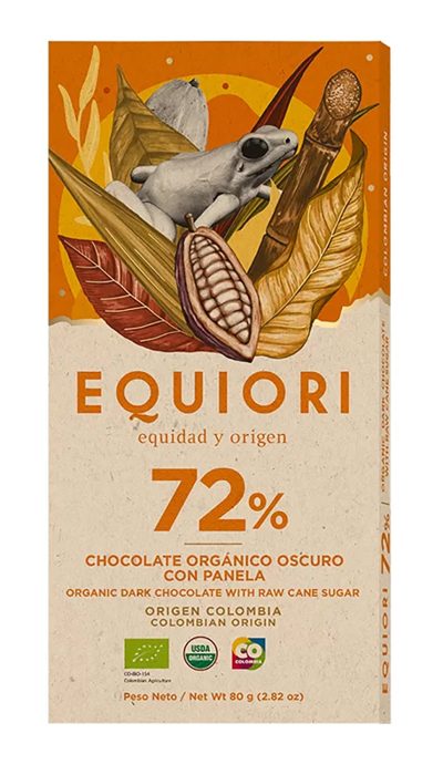 Chocolate Orgánico Oscuro con Panela 72% x80g