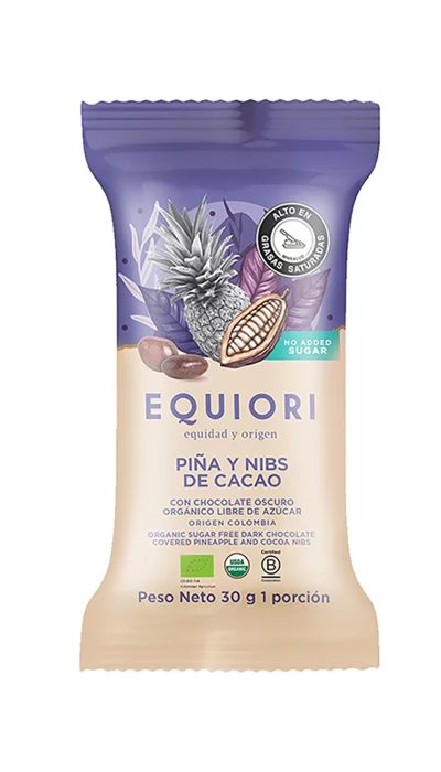 Nibs Piña con Chocolate 65% x 30g
